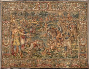 Historien om Gideon, sent på 1500-tallet (silke og ull) av Maerten van Heemskerck