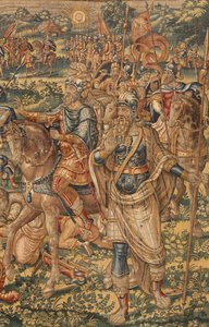 Historien om Gideon, sent på 1500-tallet (silke og ull) av Maerten van Heemskerck