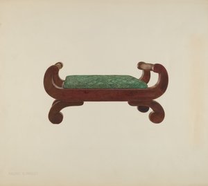 Fotkrakk - mahogni med hestehår, ca. 1939.