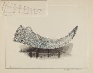 Glassblomstholder, ca. 1936. av Magnus S. Fossum