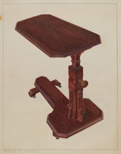 Ugyldig nattbord, ca. 1936. av Magnus S. Fossum