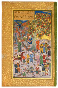 Besøk til en dervisj, 1560-61 av Mahmud Muzahhib