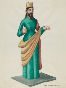 Erkeengel Bulto, ca. 1937. av Majel G. Claflin