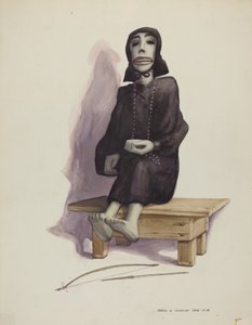 Figur av døden Muerto, ca. 1937. av Majel G. Claflin