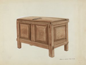 Kornkiste, ca. 1937. av Majel G. Claflin