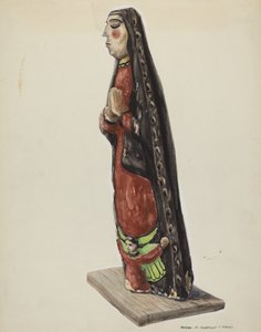 Vår Frue av Guadalupe Bulto, ca. 1938. av Majel G. Claflin