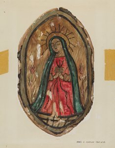 Altertavle - Santa Maria, ca. 1939. av Majel G. Claflin