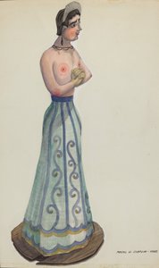 Santa One of Eight Virgins Side View, ca. 1937. av Majel G. Claflin