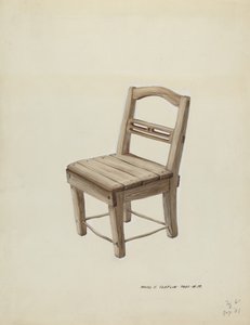 Liten trestol, ca. 1937.