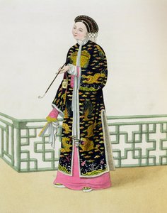 A Lady of Distinction in her Habit of Ceremony, plate 60 fra 