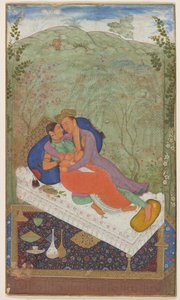 Sultan Murad og en konsort, ca. 1597. av Manohar
