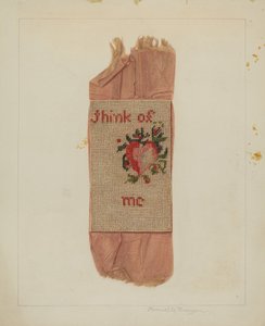 Bokmerke Valentine, ca. 1938.