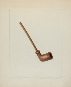 Clay Pipe, ca. 1938.