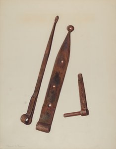 Hengsler og bolt, ca. 1939. av Manuel G. Runyan