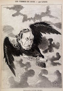 Tegneserie Louise Michel i en ravn av Luque