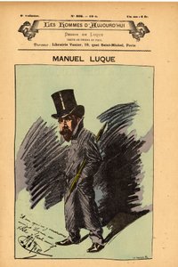 Cover of Men Today, nummer 402, illustrasjon av Manuel Luque (1854-1919): Caricaturists - Luque Manuel (1854-1924) av Manuel Luque
