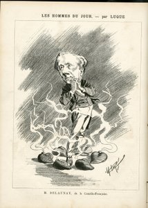 Illustrasjon av Manuel Luque (1854-1919) for omslaget til La Caricature (1880) av Manuel Luque