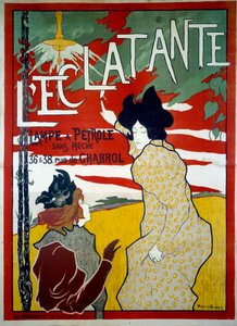 Reklame for oljelamper uten hull: lommelykten, 1900-tallet (plakat)