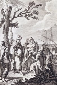 Illustrasjon for "Alger-traktaten" av Miguel de Cervantes av Manuel de la Cruz y Cano