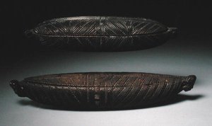Fjærbokser (tre) av Maori Maori