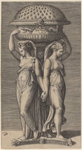 En røkelseskar av Marcantonio Raimondi