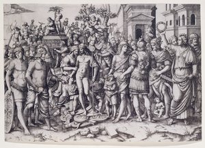 En triumf (gravering) av Marcantonio Raimondi
