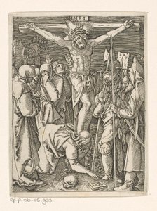 Korsfestelse Passion of Christ (serietittel) av Marcantonio Raimondi