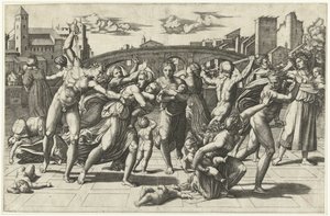 Massacre of the Innocents, ca. 1515 av Marcantonio Raimondi