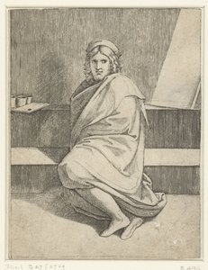 Portrett av maleren Raphael av Marcantonio Raimondi
