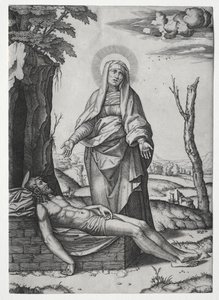 Pietaen. av Marcantonio Raimondi