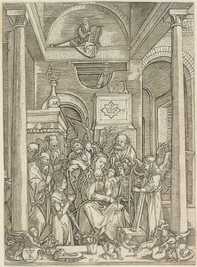 Forherligelse av Maria av Marcantonio Raimondi