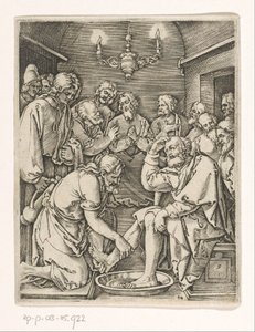 Fotvask av Peter Passion of Christ (serietittel) av Marcantonio Raimondi