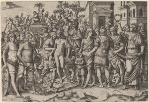 Triumf av Marcantonio Raimondi, after Jacopo Ripanda