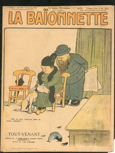 Cover av "" La Baionnette"", Satirical en Colors av Marcel Amable O.L. Capy