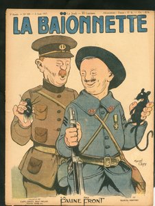 Cover av "" La Baionnette"", Satirical in Colors