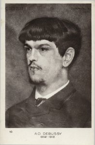 Claude Debussy , fransk komponist (1862-1918)