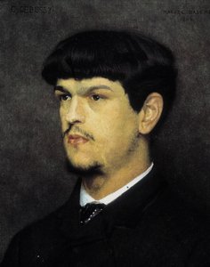 Portrett av Claude Debussy av Marcel Andre Baschet (1862-1941) av Marcel Andre Baschet