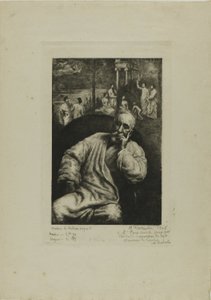 Pierre Puvis de Chavannes, portrett og komposisjon av Marcellin Gilbert Desboutin
