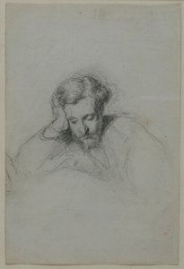 Portrett av poeten Heinrich Heine 1797-1856, 1853 av Marcellin Gilbert Desboutins