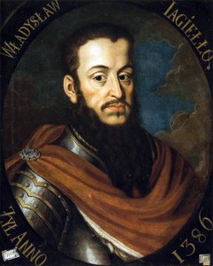 Ladislas II Jagellon (Ladislas II av Polen) (1352 eller 1362-1434) - Portrett av kong Wladyslaw II. Jagiello av Bacciarelli, Marcello (1731-1818)