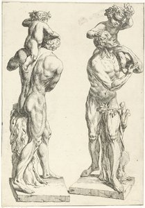 Silenus møtte de unge Bacchus av Marcellus Laroon (I)