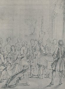En konsert i et adelshus, 1736, 1920