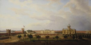 Innvendig utsikt over Ivangorod-festningen, 1846 av Marcin Zaleski
