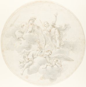 The Chastisement of Cupid av sjalusi i nærvær av Diana og Mars