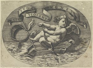 Amor rømmer sjøveien Sic ruga violenta monet (tittel på objekt) av Marco Dente
