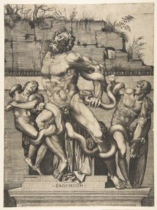 Laocoön og sønnene hans ble angrepet av slanger, ca. 1515-27.