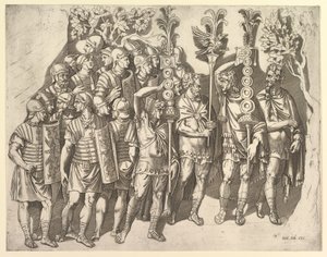 En romersk legion fra Trajans søyle, 1500-tallet. av Marco Dente
