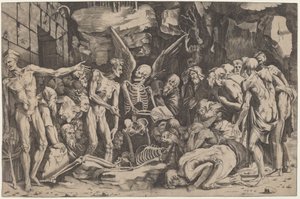 Skjelettene av Marco Dente, after Baccio Bandinelli