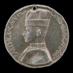 Bartolommeo Colleone av Bergamo, 1400-1475, Condottiere [forside], 1454 eller senere. av Marco Guidizani