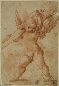 Putto med Club of Hercules av Marco Marchetti
